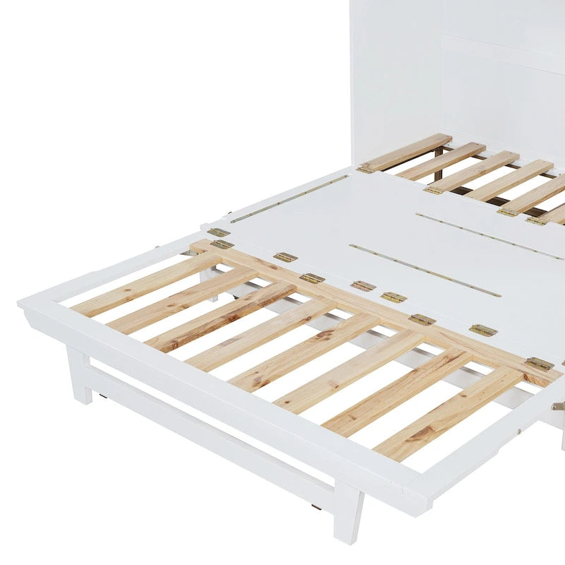 Queen Size Murphy Bed with Space-Saving Cabinet Design , Multi-Functional, 400lb Capacity