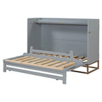 Queen Size Murphy Bed with Space-Saving Cabinet Design , Multi-Functional, 400lb Capacity