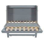 Queen Size Murphy Bed with Space-Saving Cabinet Design , Multi-Functional, 400lb Capacity