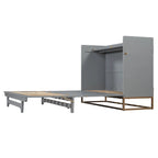 Queen Size Murphy Bed with Space-Saving Cabinet Design , Multi-Functional, 400lb Capacity