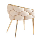 Modern 29.5 Velvet Arm Chairs with Gold Legs and Metal Frame for Living Room (Set of 2)