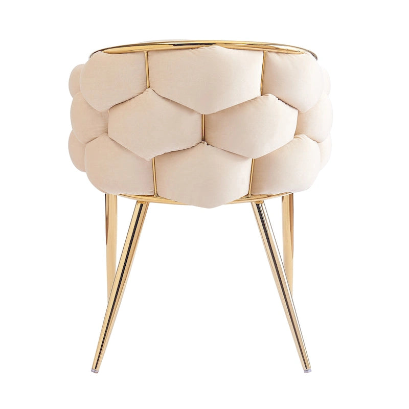 Modern 29.5 Velvet Arm Chairs with Gold Legs and Metal Frame for Living Room (Set of 2)