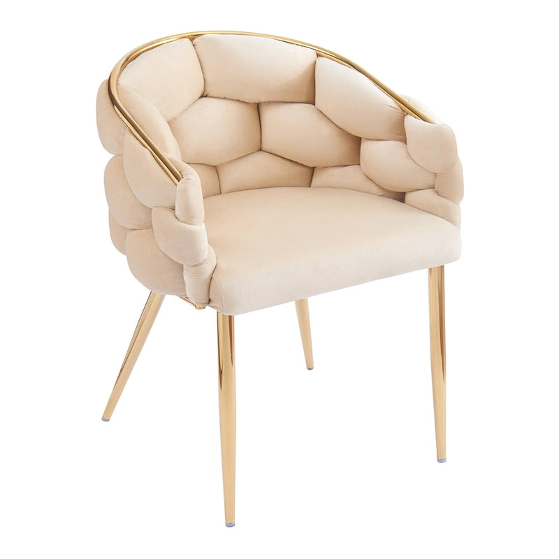 Modern 29.5 Velvet Arm Chairs with Gold Legs and Metal Frame for Living Room (Set of 2)