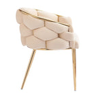 Modern 29.5 Velvet Arm Chairs with Gold Legs and Metal Frame for Living Room (Set of 2)