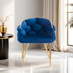 Modern 29.5 Velvet Arm Chairs with Gold Legs and Metal Frame for Living Room (Set of 2)