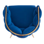 Modern 29.5 Velvet Arm Chairs with Gold Legs and Metal Frame for Living Room (Set of 2)