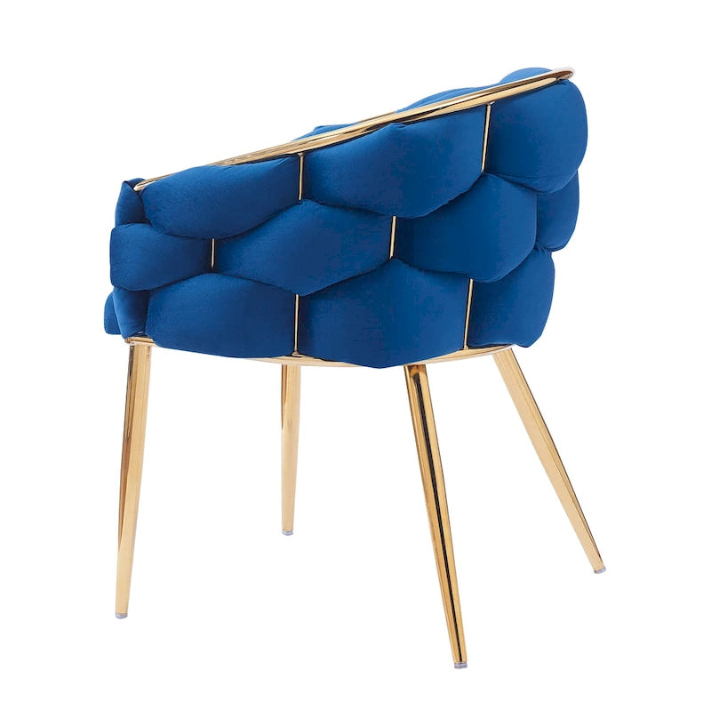 Modern 29.5 Velvet Arm Chairs with Gold Legs and Metal Frame for Living Room (Set of 2)