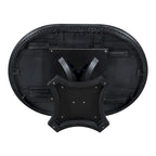 Black 5-Piece Wooden Dining Table Set with Extendable Round Table & 4 Armchairs