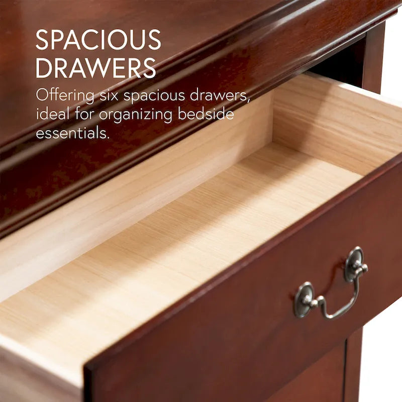 Furniture of America Devi Traditional Solid Wood 2-piece Dresser and Mirror Set