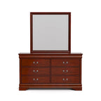 Furniture of America Devi Traditional Solid Wood 2-piece Dresser and Mirror Set