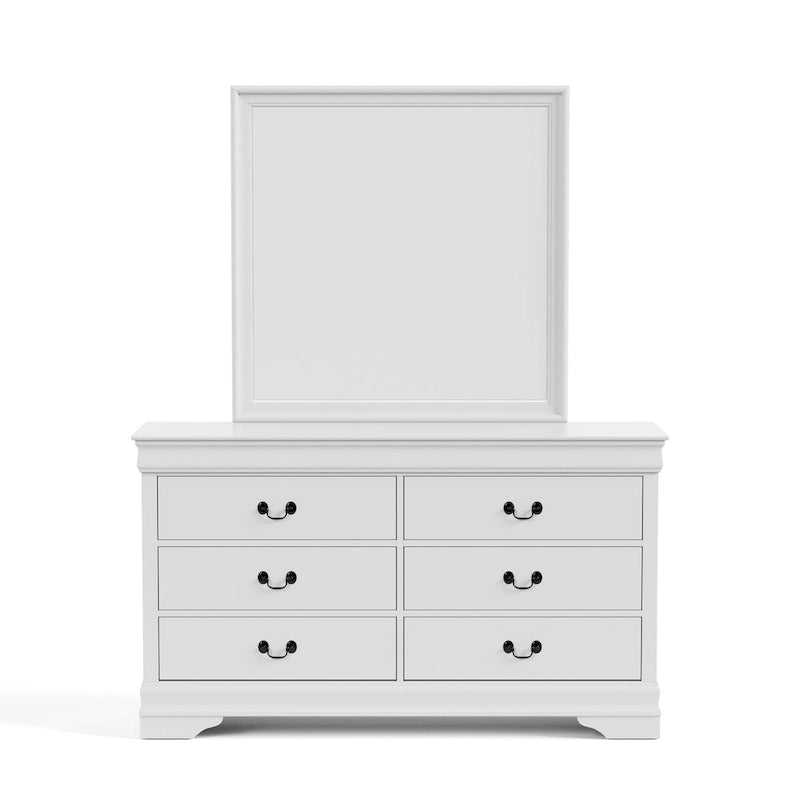 Furniture of America Devi Traditional Solid Wood 2-piece Dresser and Mirror Set