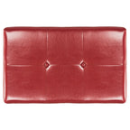 SAFAVIEH Liane Tufted Brown Bicast Leather Storage Bench - 30.1  x 18.1  x 17.7  - 30Wx18Dx18H