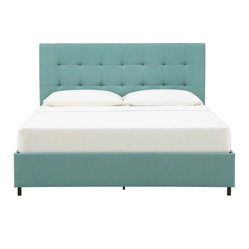 Myla Linen Tufted Queen Platform Bed by iNSPIRE Q Classic