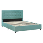 Myla Linen Tufted Queen Platform Bed by iNSPIRE Q Classic