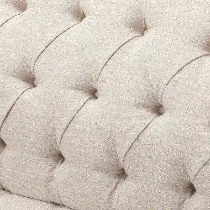 Adelia Modern 3-seat Tufted Fabric Sofa by Christopher Knight Home