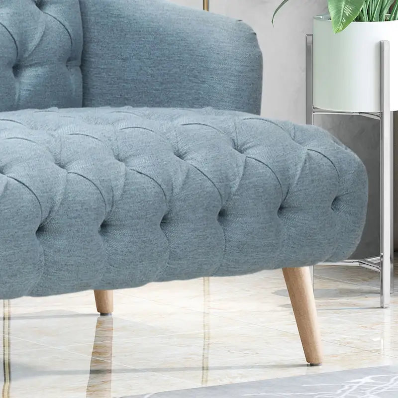 Adelia Modern 3-seat Tufted Fabric Sofa by Christopher Knight Home