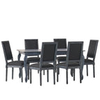 Regan Upholstered Expandable 7 Piece Dining Set by Christopher Knight Home