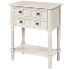 Narrow Console Table with Three Storage Drawers and Shelf