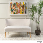 Desdemona Mid-Century Fabric Loveseat by Christopher Knight Home