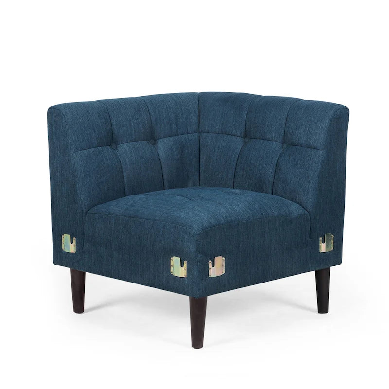 Clermont Mid-century Tufted Sectional Sofa by Christopher Knight Home - 114.00  L x 114.00  W x 30.75  H