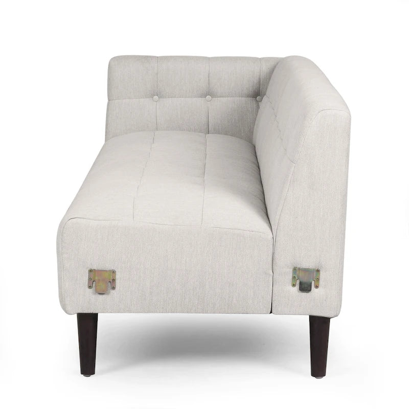 Clermont Mid-century Tufted Sectional Sofa by Christopher Knight Home - 114.00  L x 114.00  W x 30.75  H