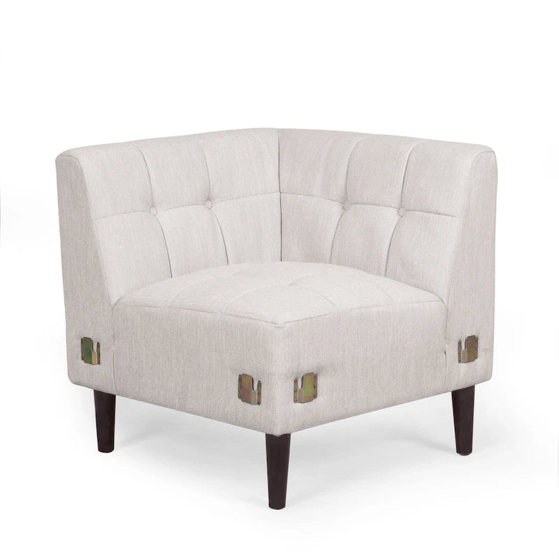 Clermont Mid-century Tufted Sectional Sofa by Christopher Knight Home - 114.00  L x 114.00  W x 30.75  H