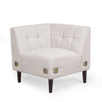 Clermont Mid-century Tufted Sectional Sofa by Christopher Knight Home - 114.00  L x 114.00  W x 30.75  H