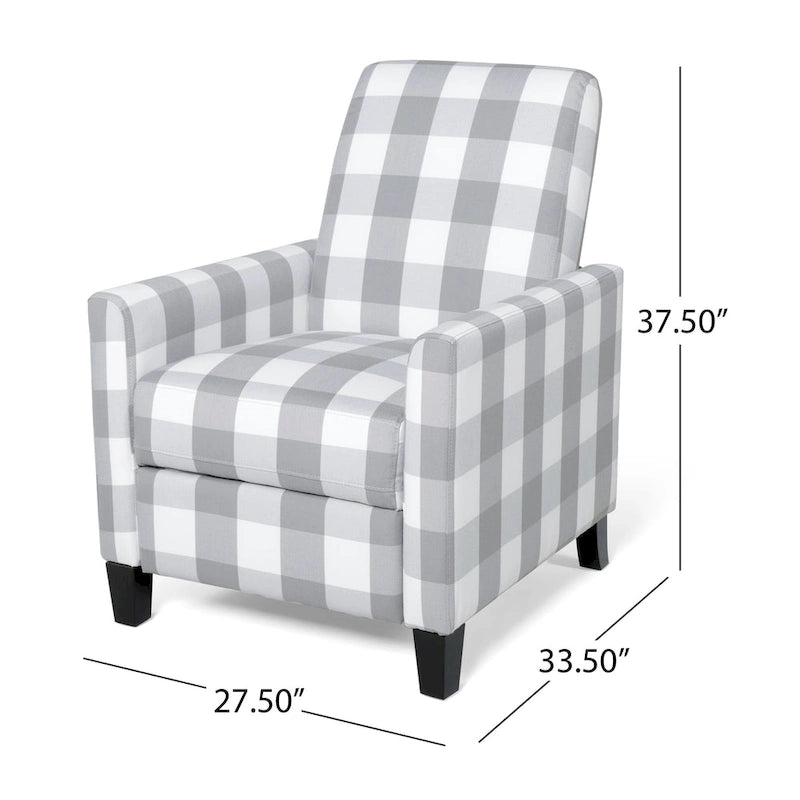 Foxhill Contemporary Push Back Recliner by Christopher Knight Home