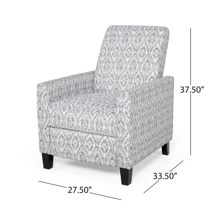 Foxhill Contemporary Push Back Recliner by Christopher Knight Home