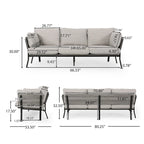 Carvel Mid-century Modern 3-seater Sofa by Christopher Knight Home
