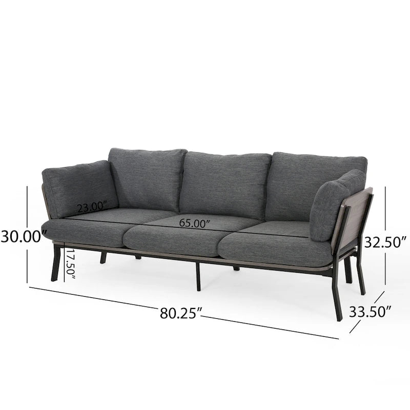 Carvel Mid-century Modern 3-seater Sofa by Christopher Knight Home