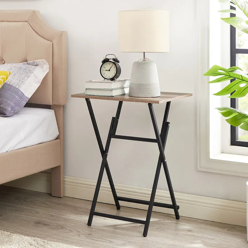 2-Piece Folding TV Tray - 14.96 x 19.69 x 26.38