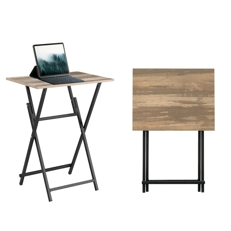 2-Piece Folding TV Tray - 14.96 x 19.69 x 26.38