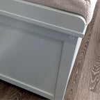 John Louis Home Solid Wood Shoe Storage Bench Grey