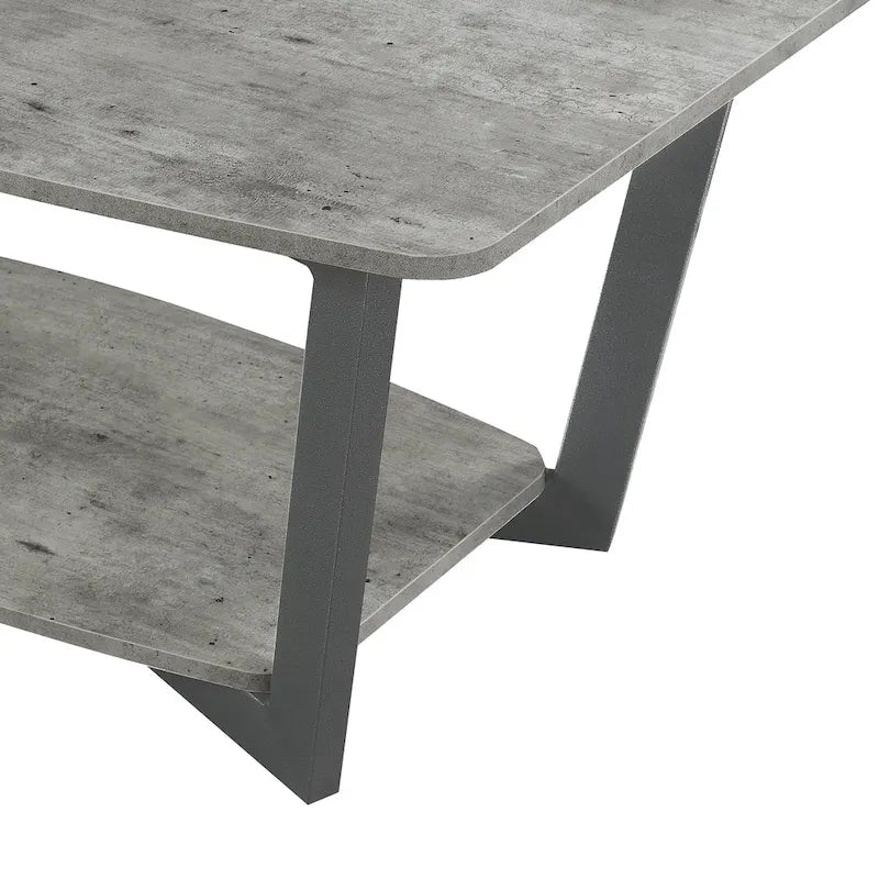 Convenience Concepts Graystone Coffee Table with Shelf