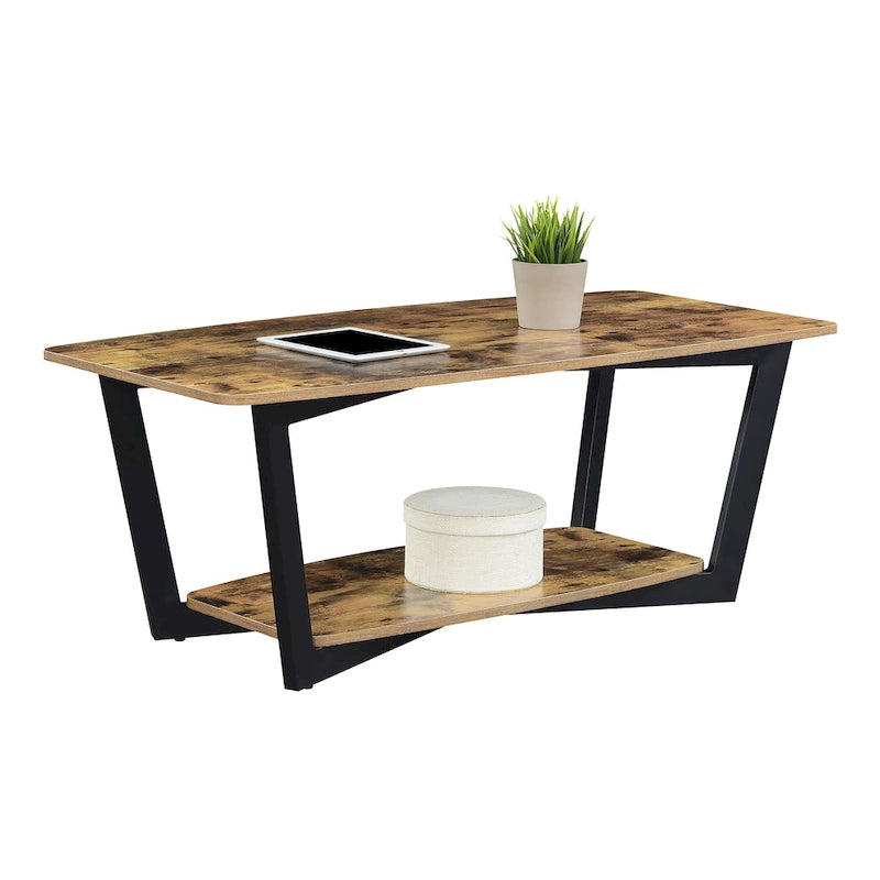 Convenience Concepts Graystone Coffee Table with Shelf