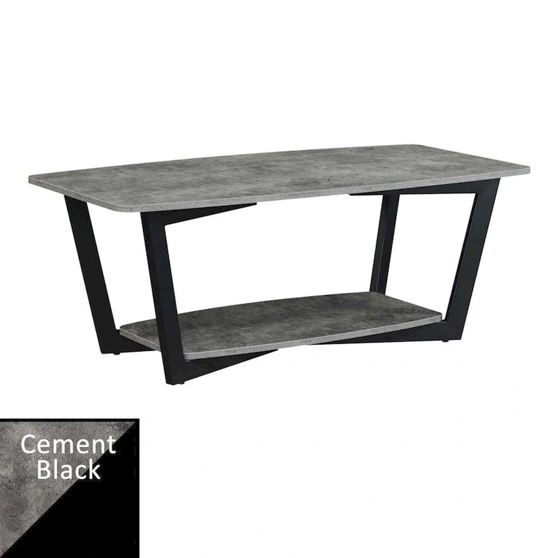 Convenience Concepts Graystone Coffee Table with Shelf