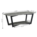Convenience Concepts Graystone Coffee Table with Shelf