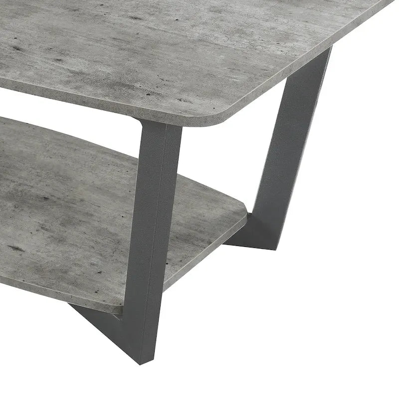 Convenience Concepts Graystone Coffee Table with Shelf