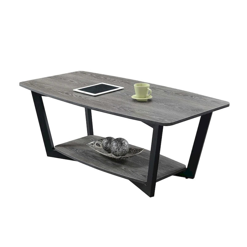 Convenience Concepts Graystone Coffee Table with Shelf