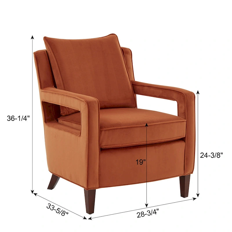 Quinn Velvet Accent Arm Chair by Greyson Living