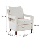 Quinn Velvet Accent Arm Chair by Greyson Living