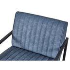 Mid Century Modern Accent Chair with Metal Frame, PU Leather Single Sofa, Reading Armchair for Living Room, Bedroom, Cafe