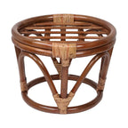 Bali 18-inch Footstool with Tapestry Cushion