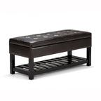 WYNDENHALL Essex 44 inch Wide Transitional Rectangle Ottoman Bench