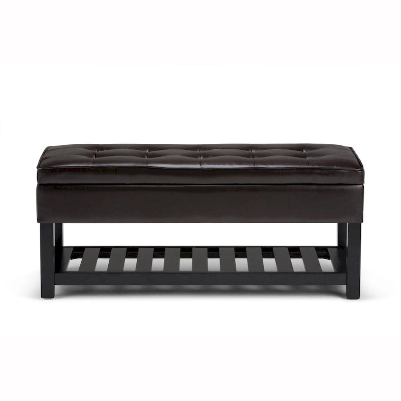 WYNDENHALL Essex 44 inch Wide Transitional Rectangle Ottoman Bench