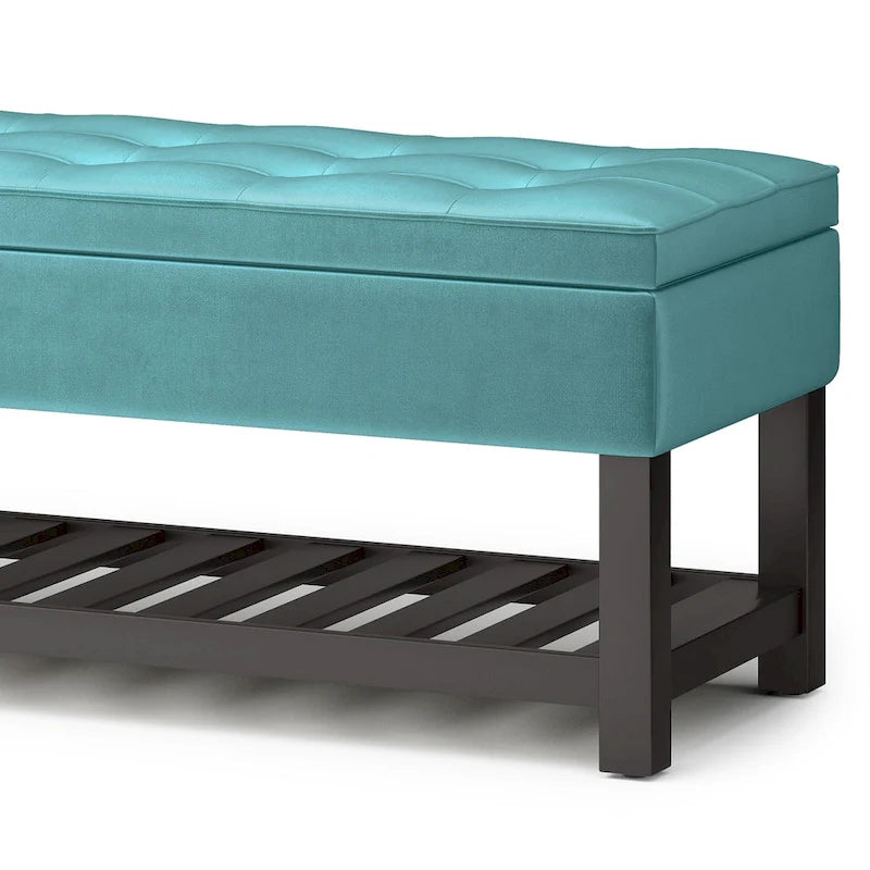 WYNDENHALL Essex 44 inch Wide Transitional Rectangle Ottoman Bench