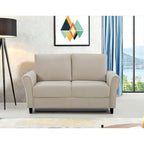 Corel Plush Velvet Loveseat w/ sloped arms
