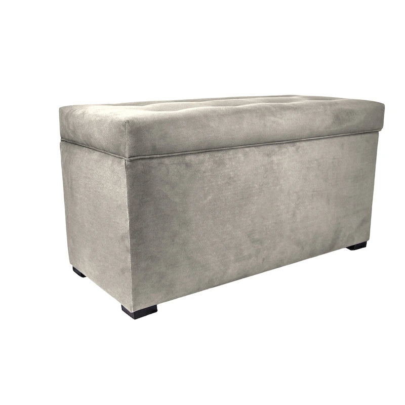 MJL Furniture Angela 8-button Tufted Obsession Storage Trunk Bench