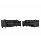 Hills Tufted Back Nailhead 2PCS Living Room set